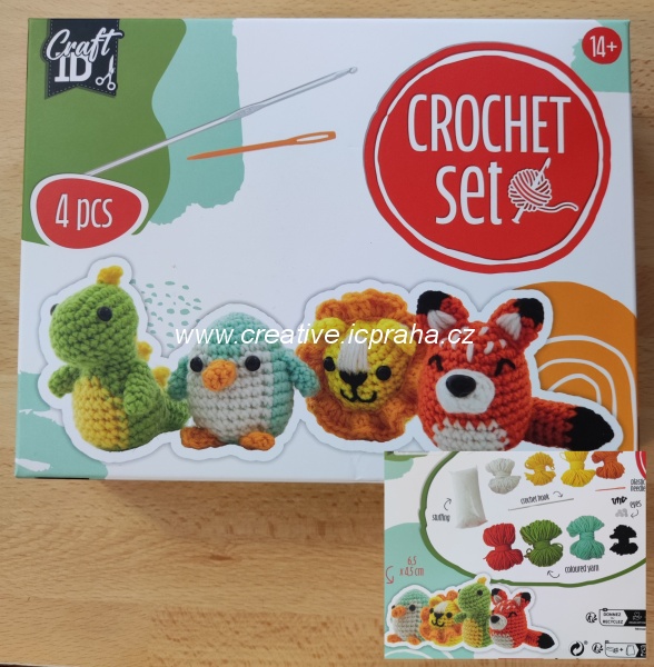 sada Háčkování - Zvířátka (4ks)